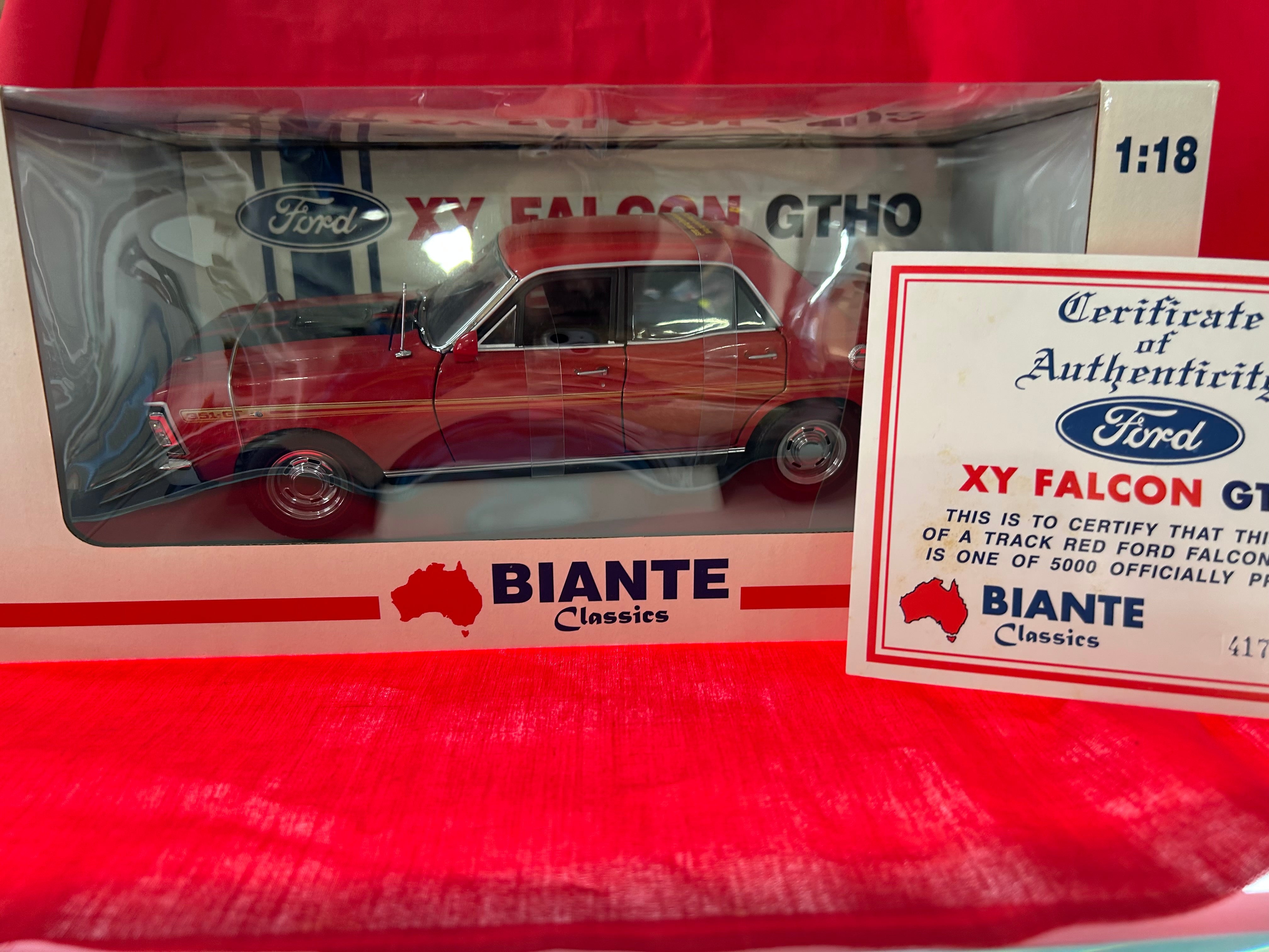 FORD XY FALCON GTHO PH3 - TRACK RED - BIANTE – Diecastplus Newcastle