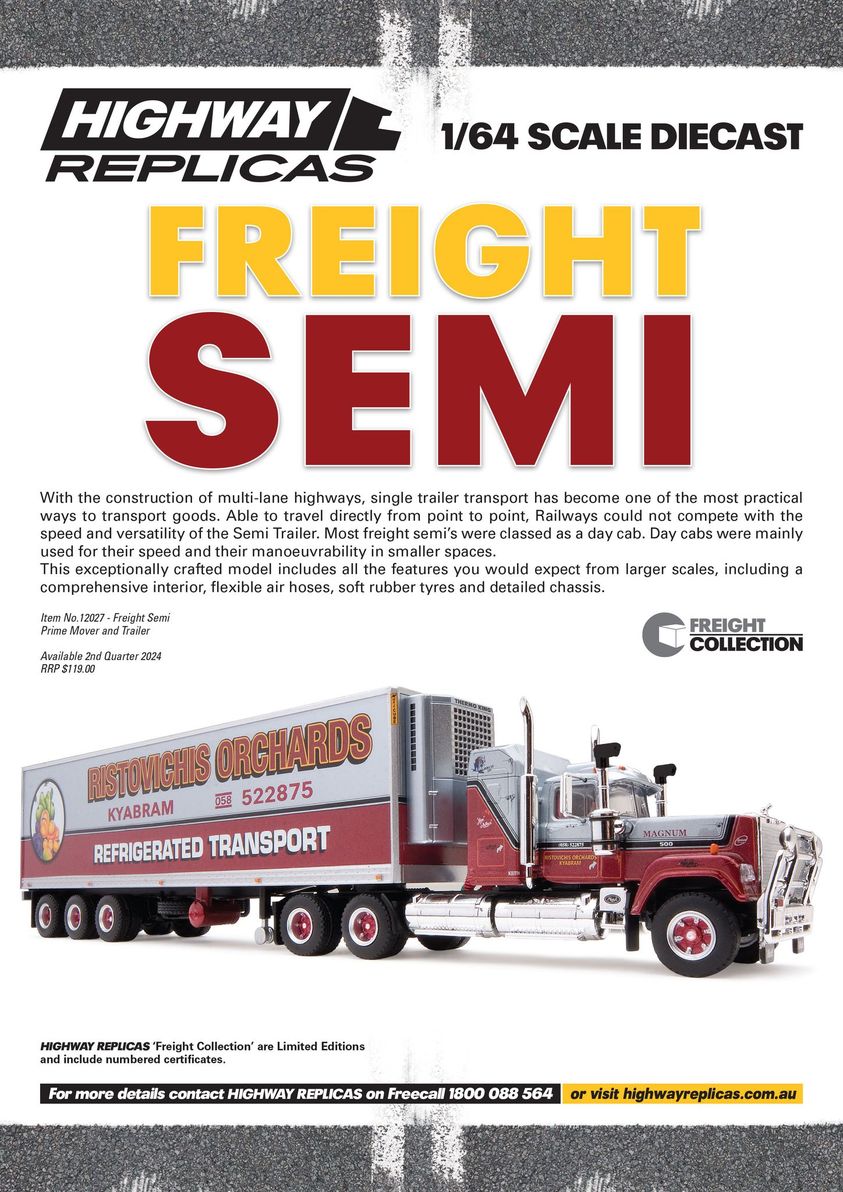 *PRE ORDER* FREIGHT SEMI - RISTOVISHIS ORCHARDS