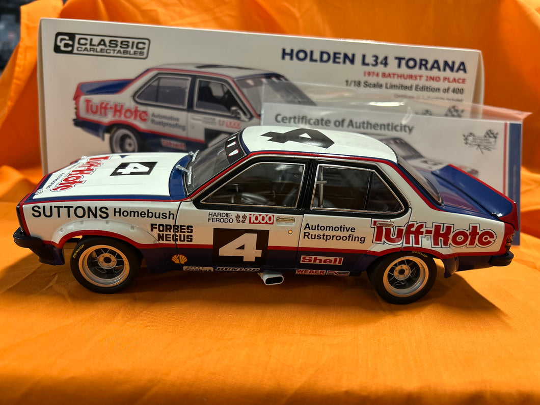 #4 HOLDEN LH L34 TORANA FORBES/NEGUS (BATHURST 2ND 1974)