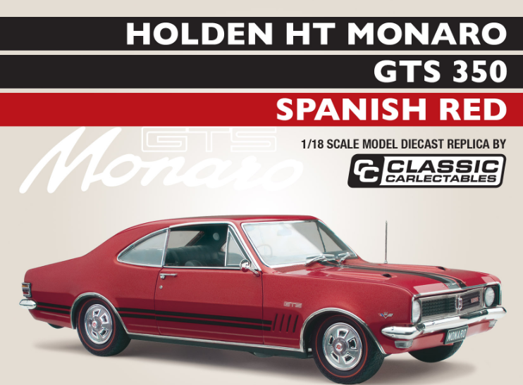 *PRE ORDER* HOLDEN HT MONARO GTS 350 - SPANISH RED
