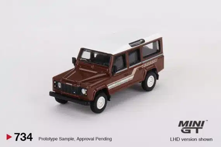 MGT734 LAND ROVER DEFENDER 110 1985 COUNTRY STATIONWAGON - RUSSET BROWN