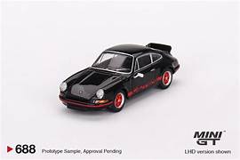 MGT688 PORSCHE 911 CARRERA RS 2.7 - BLACK W/RED LIVERY