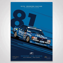 Load image into Gallery viewer, Dick Johnson Racing Tru-Blu Ford Falcon XD 1981 Bathurst 1000 Winner - Limited Edition Signed Print
