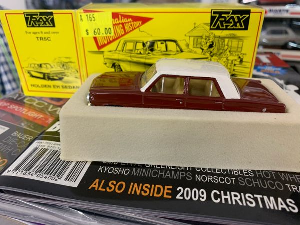 TR5C 1963 HOLDEN EH SEDAN (TWO TONE WINTON RED &WHITE)